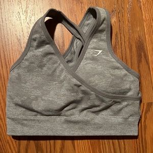 Gymshark Adapt Camo Gray Bra - Size S